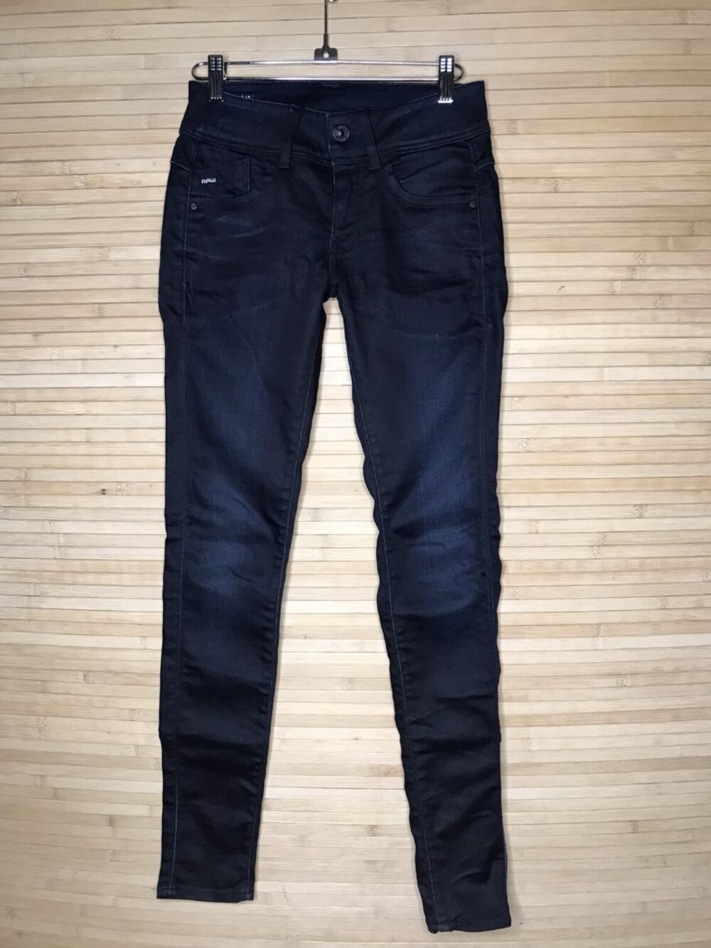 G-STAR RAW Lynn Mid Waist Mid Skinny Jeans - Dark Blue - 25 x 32